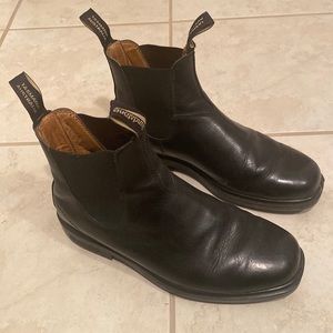 Mens Black Leather Chisel Toe Blundstone Boots Size 8 AUS